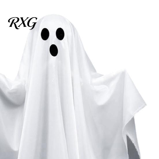 Ghost with Warm Lights Halloween Decoration, LED Light Up Standing Ghost, Indoor Outdoor Spooky Window White for Porch, Yard, Lawn, Garden Decor