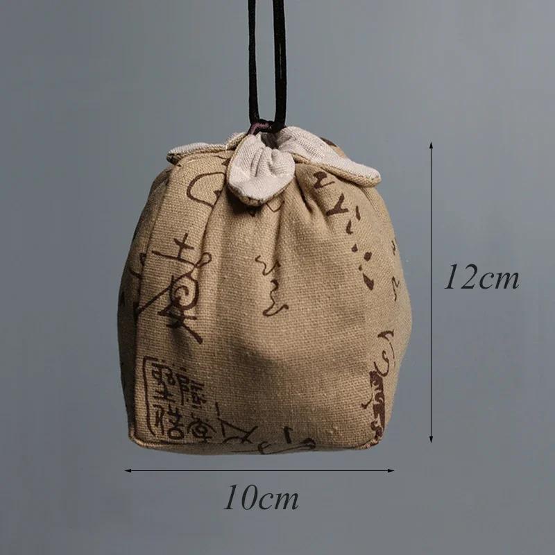 Thickened Storage Bag Ceramic Covered Bowl Teacup Travelling Drawstring Bags Multi-functional Medium Teapot Cloth Pouch