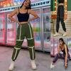 Women's Slimming Solid Color Jumpsuit with Brick Decoration - Summer Casual Long Pants