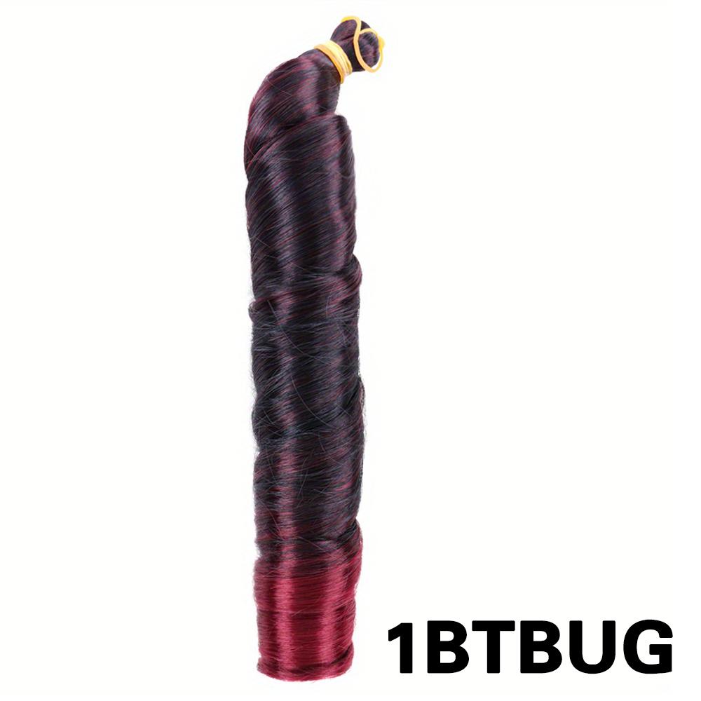 Synthetic Loose Braiding Hair Spiral Curls Crochet Hair Extensions Stretched French Curls Hair End Braids For Women