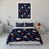 Football Theme Decor Set Bedding Set with 1 Duvet Cover 2 Pillowcases Single Double King Queen Gift