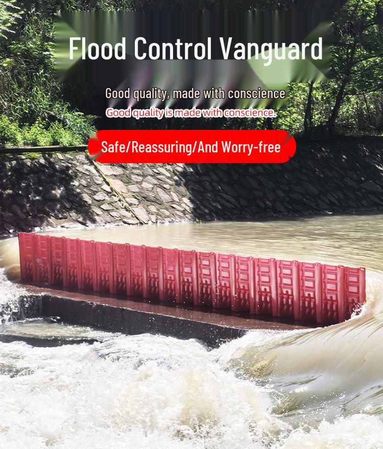 Thickened Modular Flood Control Barrier for Home and Basement Waterproofing