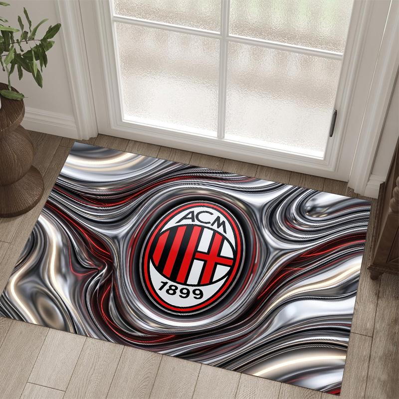 AC Milan Design Crystal Velvet Carpet Cozy Non?Slip Printed Rug For Bedroom Living Room Entrance