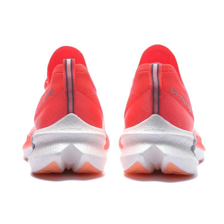 Li Ning Feidian Challenger Cushioning Abrasion Resistant Breathable Low Top Running Shoes Men's Neon Fruit Red ARMS013-1