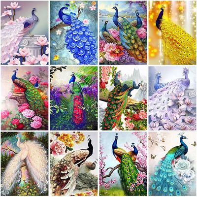 5D Diamant Malerei Volle Runde Bohrer Diy Pfau Diamant Stickerei Kreuz Stich Strass Vogel Diamont Mosaik Wohnkultur