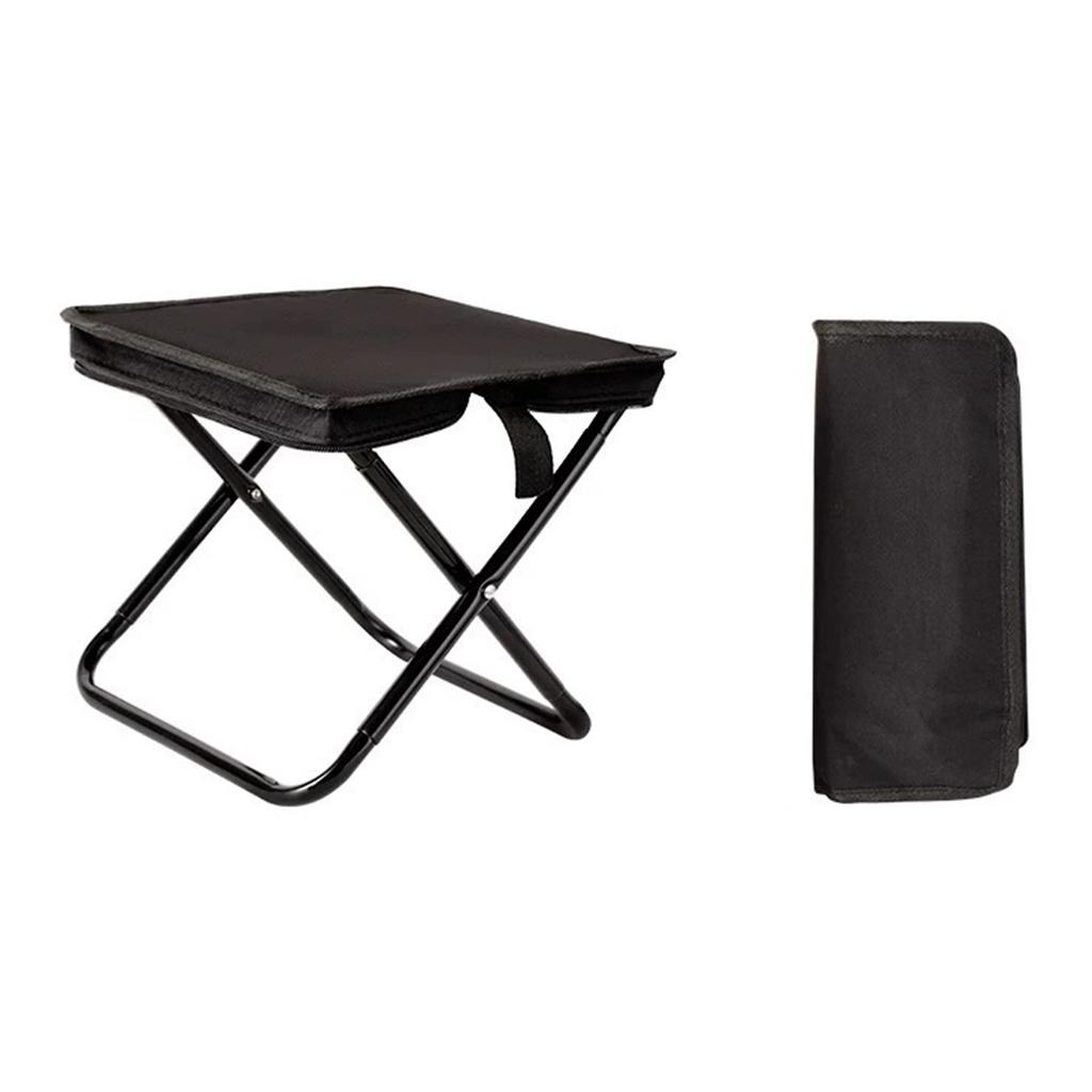 Portable Folding Stool for Outdoor Camping Fishing Train Trip with Lightweight Aluminum Alloy Frame