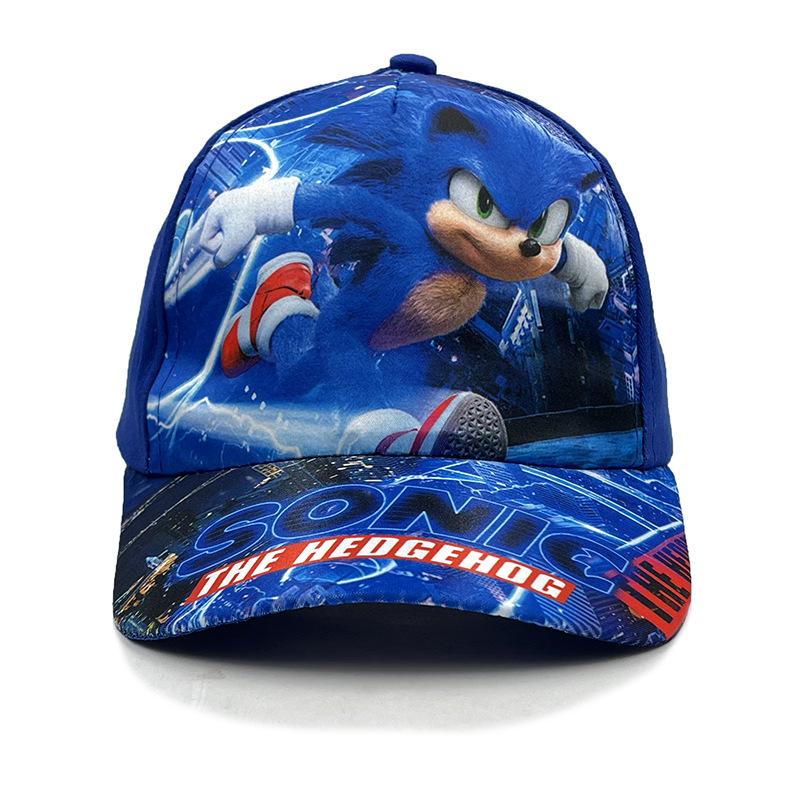 Miniso Sonic The Hedgehog Cartoon Character Hat Children's Boys' and Girls' Baseball Cap Beak Hat