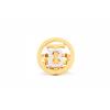 Burberry Gold And Palladium Plated Exclusive Logo Pattern Ring Women Jewelry 80419851
