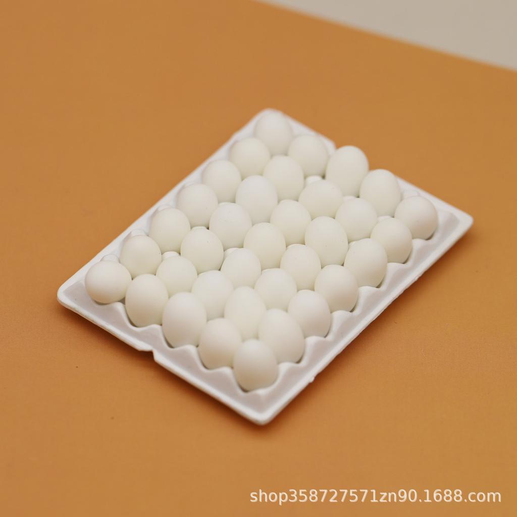 Simulation Mini Egg Holder Kitchen Food Miniature Supermarket Model Ornament Doll House Props Play House Small Toys