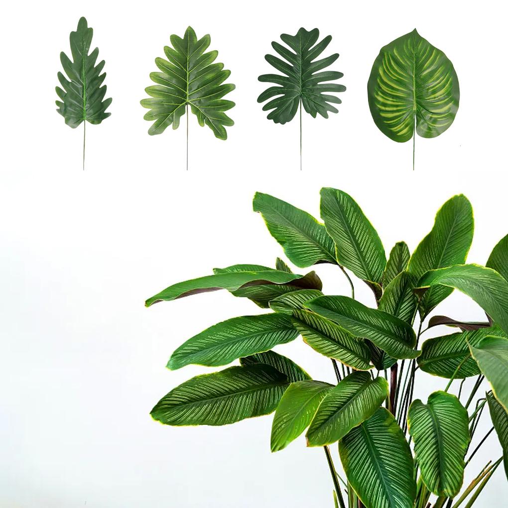 20bags Green Simulated Watermelon Leaves Realistic And Vibrant Artificial Plant Wall For Stunning Flower Arrangements