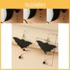 Diy Black Bat Logo Earrings Handcrafted Acrylic Ear Accessories For Women