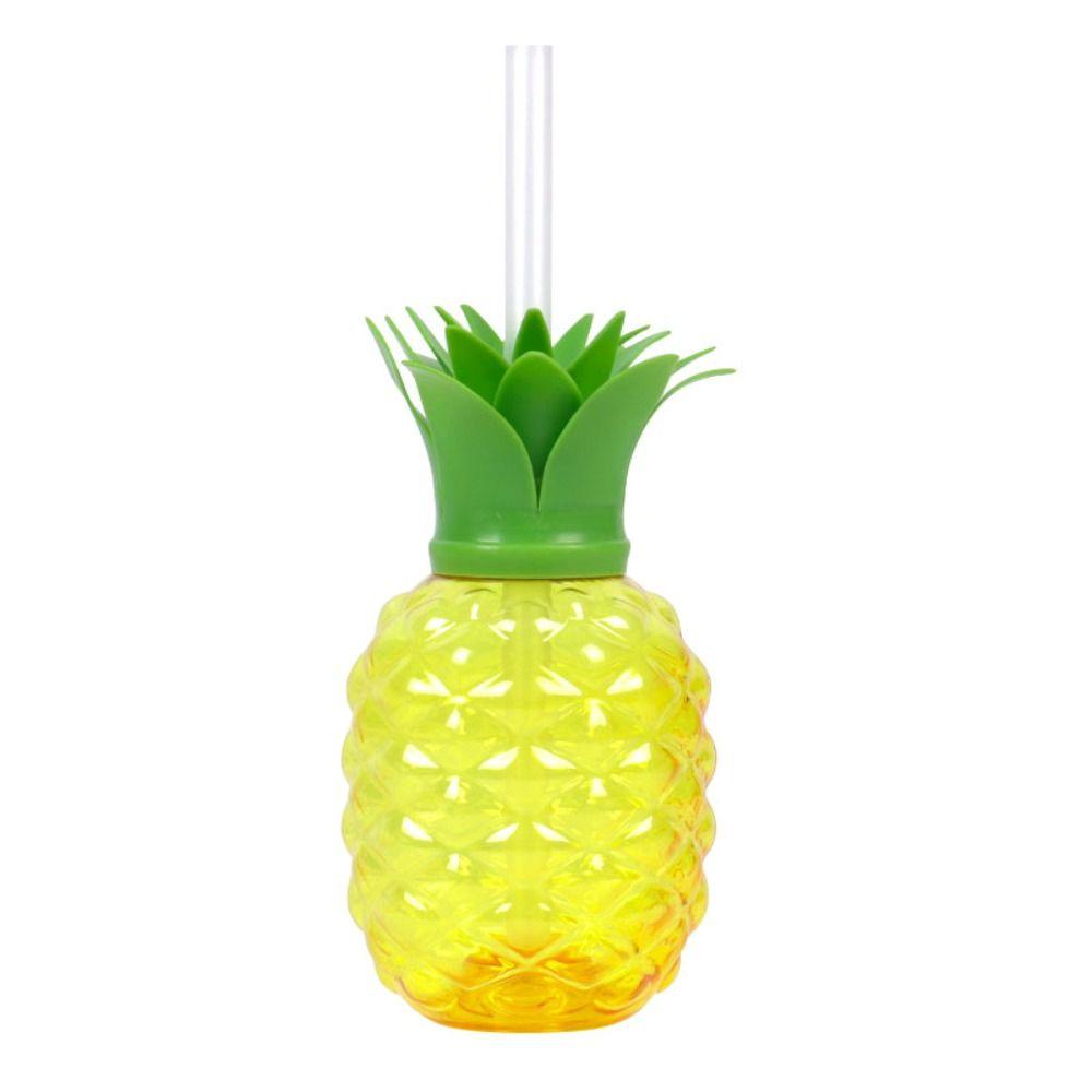 

500ml Pineapple Straw Cup Fruit Shape Strawberry Straw Cup Drinking Cup Kitchen Pineapple