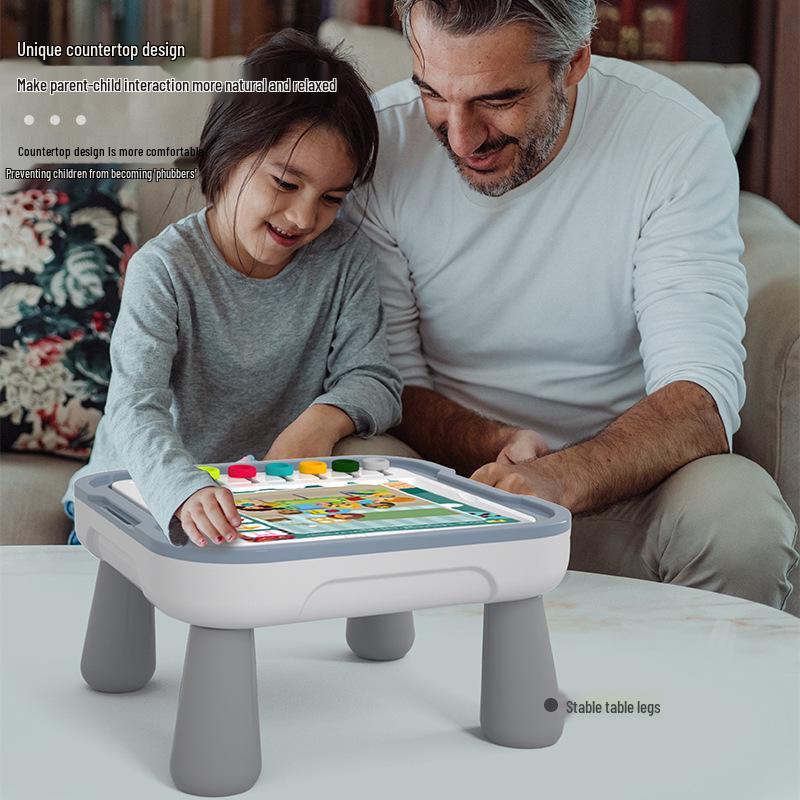 Interactive Tangram Puzzle Table: Early Education Toy for Children's Cognitive Development and Parent-Child Learning