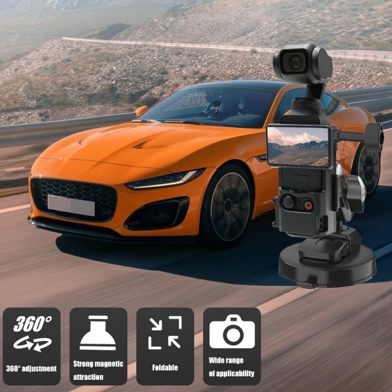Strong Suction Cup Mount Holder For Sports Device Customizable Position Great For Driving Videos And Content Creation