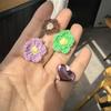 New Pearl Crystal Bow Charms for Sneakers - DIY Hand Woven Flower Shoe Laces with Colorful Love Buckle Decorations for Girls