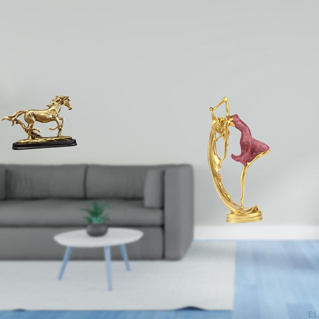 Sculpture Figurine Artwork Collectible Ornament Statue for Desk Decoration Bookcase Living Room