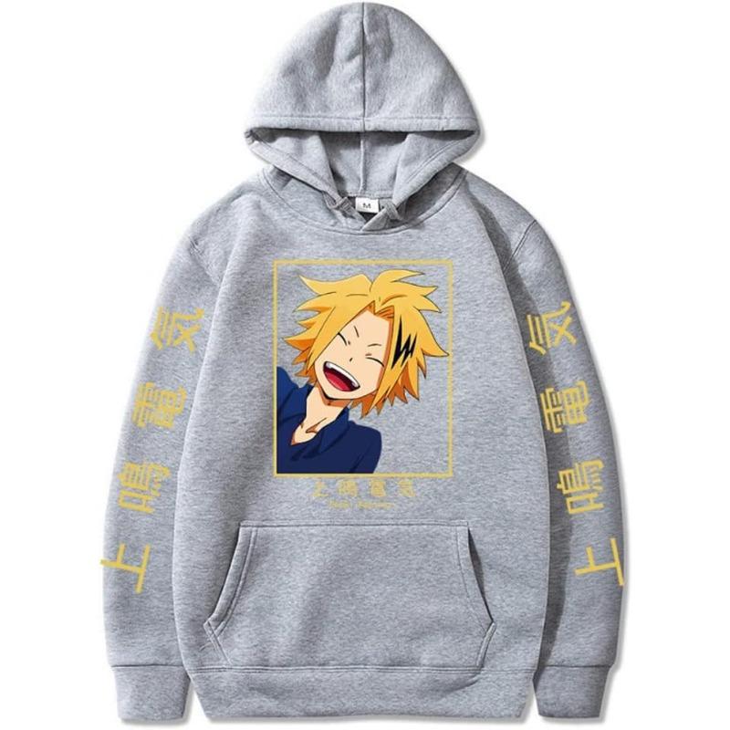 My Hero Academia Kaminari Denki Men's Hoodie Autumn Sweatshirt Men Womnen Fashion Brand Design Pullover Men's Fleece Hoodies