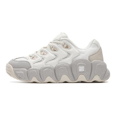 Croissant 1S Fashion Trendy Minimalist Classic Retro Casual Everyday Versatile Comfortable Women Sneakers White Gray F12W612131F-TM