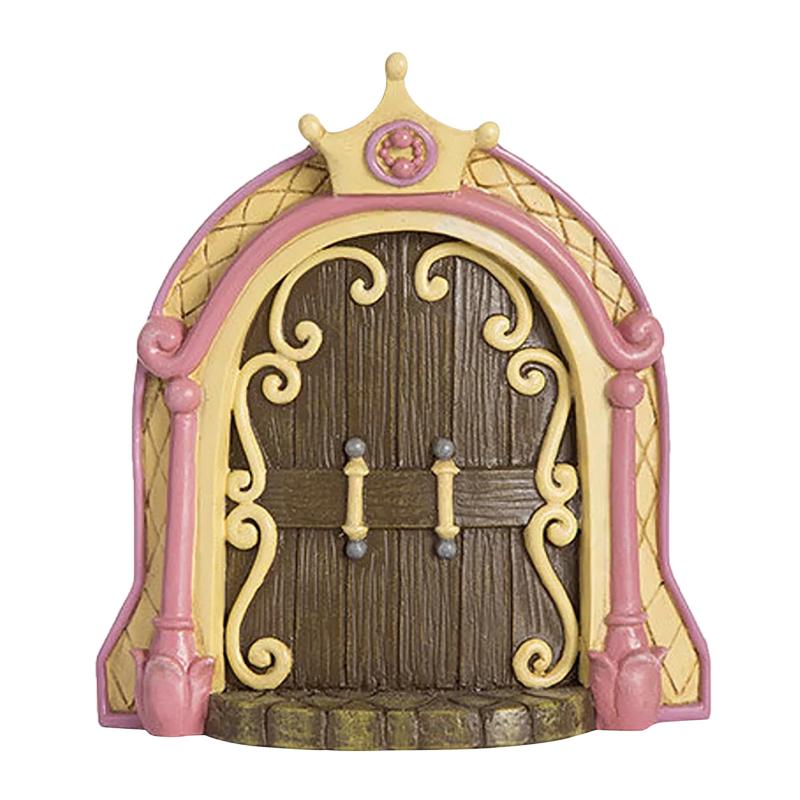Elf Fairy Door Miniature Garden House Decor Tree Doors Miniature Yard Art Wooden Sculptures Mini Home Garden Doors Ornaments