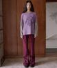 Epeueidi Corduroy Flare Pants (Burgundy)