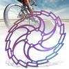 Stainless Steel Electroplating Color Dazzling Hollow Ultralight Bike Disc Brake Bicycle Accessory