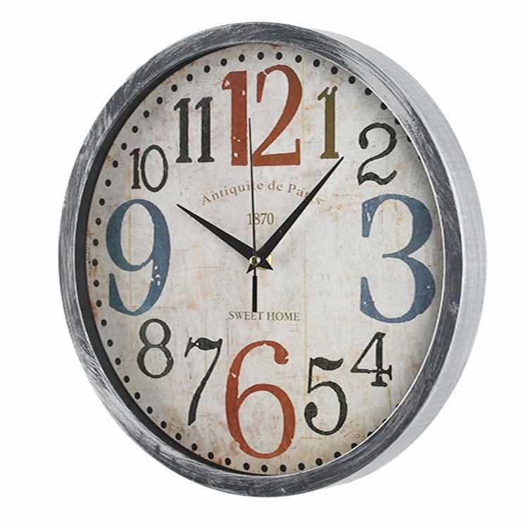 Living Room Wall Clock Retro Nostalgic Large Industrial Style Creative Restaurant Decoration Cafe Wall Clock