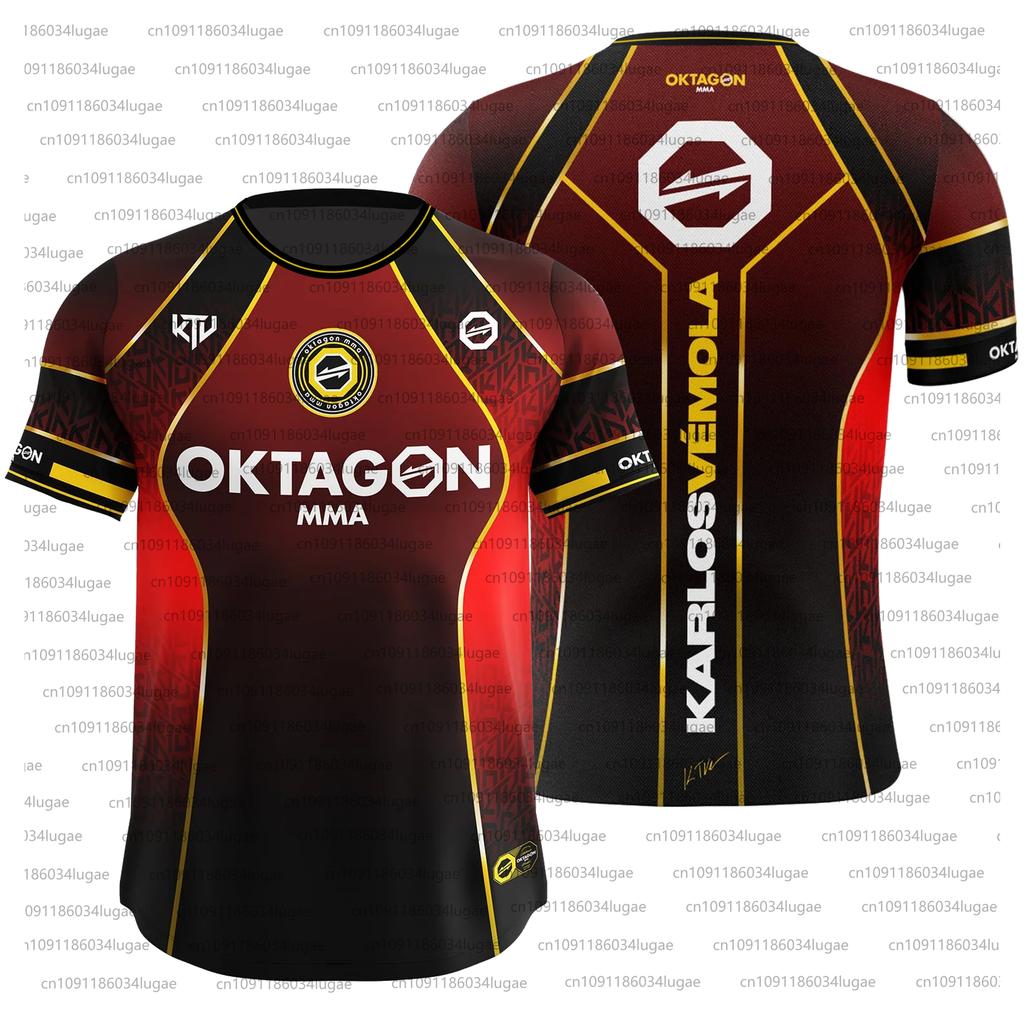 2025 Summer Print OKTAGON Fighting Fighter Fans Uniform Men Women Breathable Round Neck Short Sleeve Man Casual T-shirt Jersey