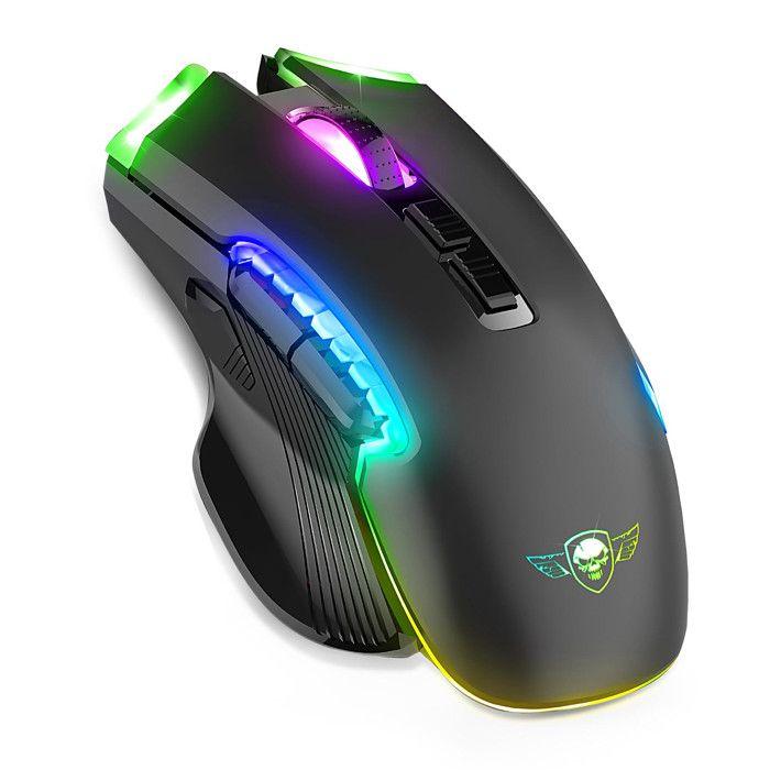 Herní myš - SPIRIT OF GAMER - ELITE M70 - Bezdrátová dobíjecí - 8 programovatelných tlačítek - RGB