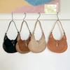MATTIERE MT_22966 Womens Suede Hobo Tote Crossbody Bag