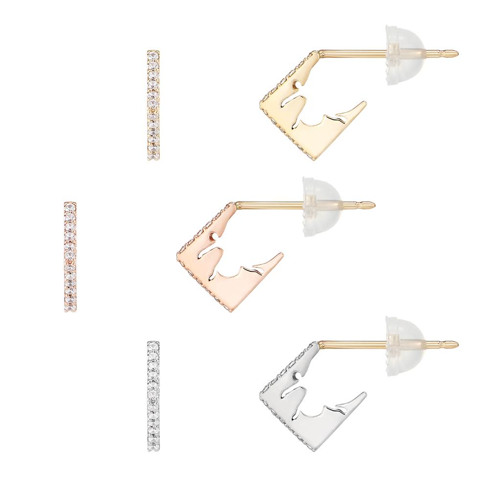 Paul Brial 14K Ballerina Earrings Pmge003S
