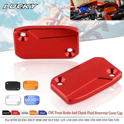CNC Front Brake And Clutch Fluid Reservoir Cover Cap For KTM SX EXC EXCF SMR SXF XCF EXC 125 150 200 250 300 350 400 450 500 530