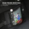 Car Trunk Elastic Mesh Fixed Straps Storage Net Bag Seat Back Fixing Bag Accessories For Lada Xray Granta Priora Sedan Sport