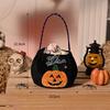 Halloween Candy Bag Kids Trick or Treat Pumpkin Handbag Vampire Candy Bucket Halloween Party Gift Bag for Children