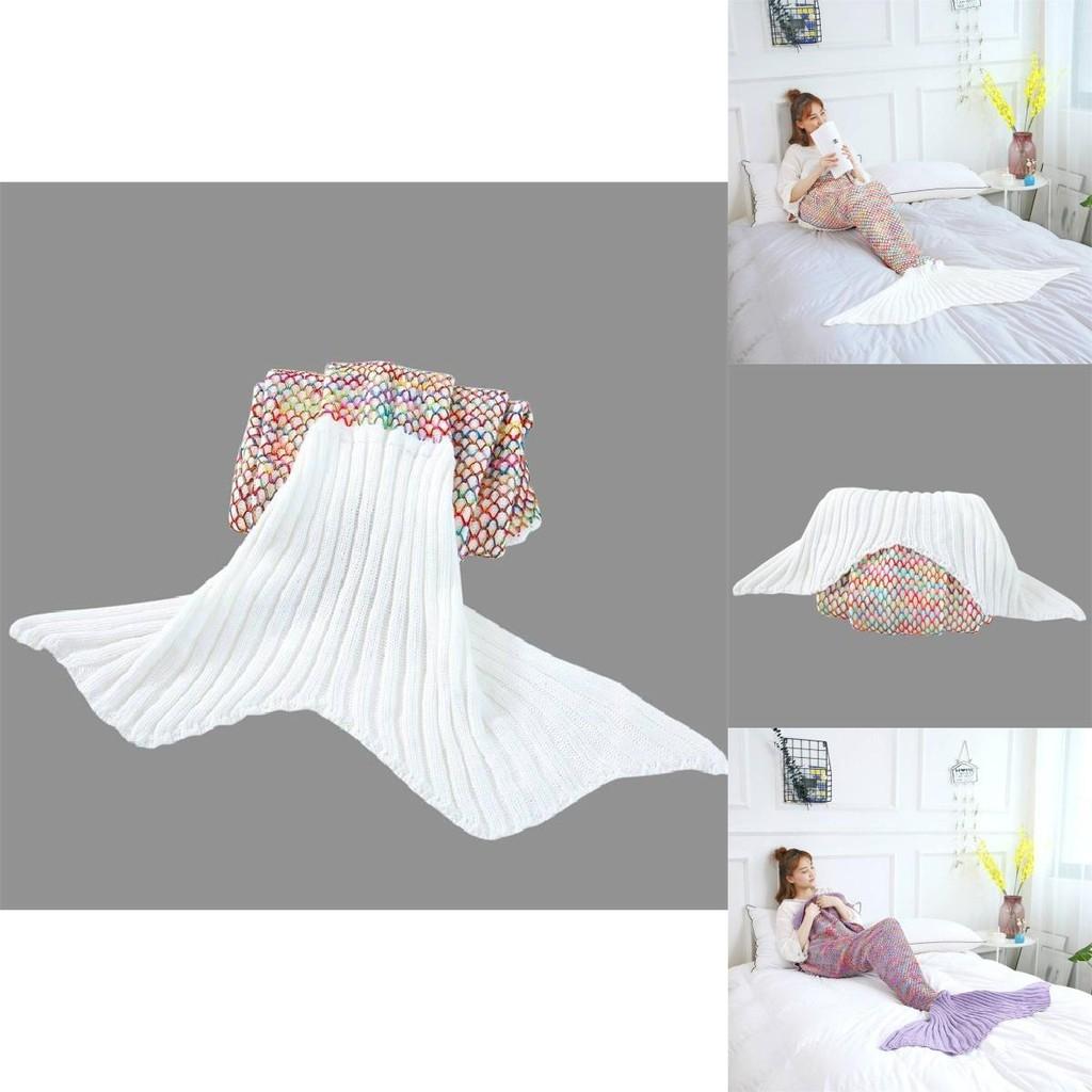 Mermaid Tail Blanket For Kids And Adults With Fleece Material Perfect For Spring And Autumn Cozy Comfort
