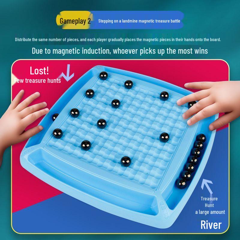 Magnetic Induction Battle Chess: Two-Player Parent-Child Interactive Desktop Game
