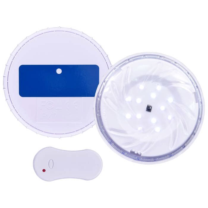 VidaXL LED Schwimmende Unterwasserlampe für Pool mit Fernbedienung Unterwasserbeleuchtung Brunnen Aquarium See Landschaft 92296