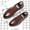 British Pointed Toe Mens Dress Shoes Fashion Casual Leather Shoes Black Big Size Formal Shoes