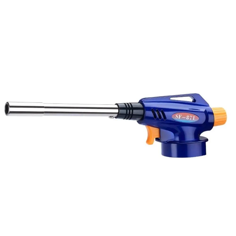 High Temperature Resistance Flamethrower Adjustable Domestic Fire Burner Fuel Torch Portable 20cm Camping Fuel Blow Torch