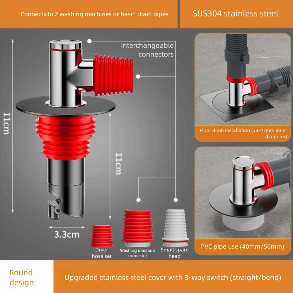 Stainless Steel Floor Drain Cores Efficient Drainage Shower Drain Cover Floor Strainer  Garage