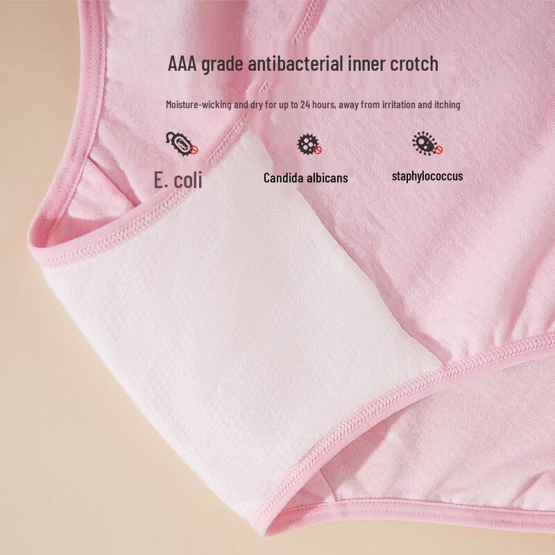 Hengyuanxiang Women's 100% Cotton High-Waist Tummy Control Underwear