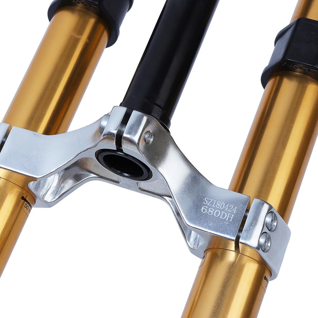 26 1-1/8 DH Downhill Front Fork Black/White MTB Bike Mountain Bicycle Cycling Fork