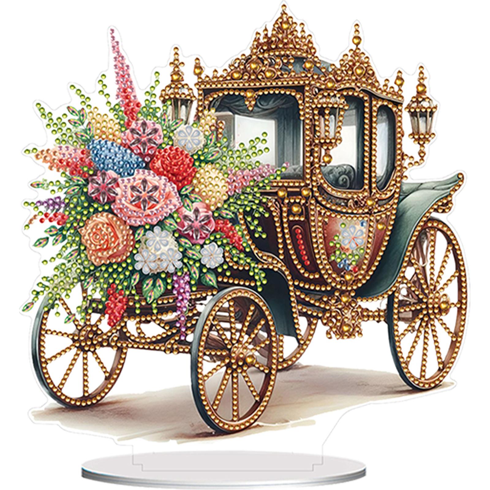 

Acrylic 2D Flat DIY 5D DIY Diamond Art Tabletop Decorations Diamond Painting Desktop Decorations for Home Office Desktop Decor