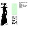 Luminous Ghost Stickers for Glass Halloween Static Window Cling, Fluorescent PVC Decal, Easy Apply Holiday Ornaments Removable Reusable
