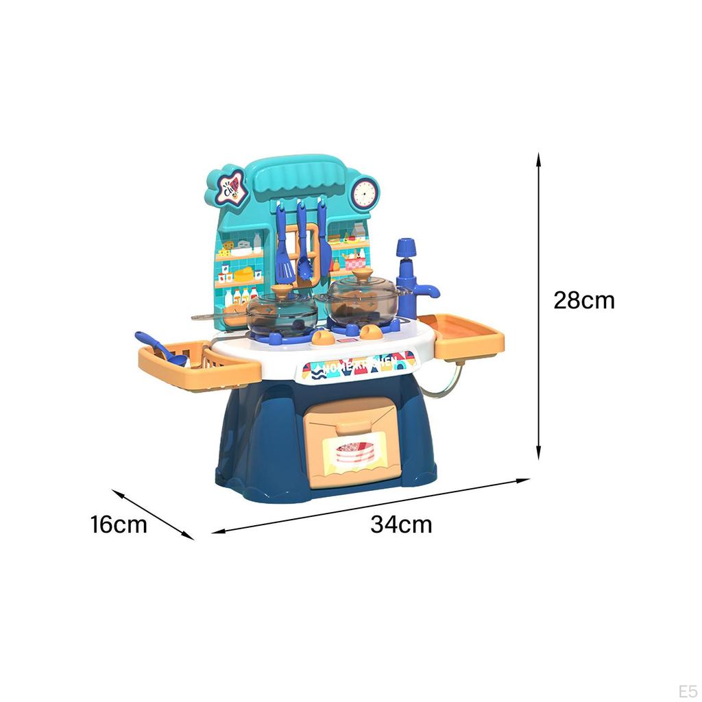 Chefs Kitchen Set Indoor Outdoor Playset Play House Kitchenware Toys with Cookware