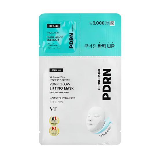 VT Cosmetics PDRN Glow Lifting Mask + Glow Essence Firming Radiance Sheet Mask Set 27g + 1.5ml