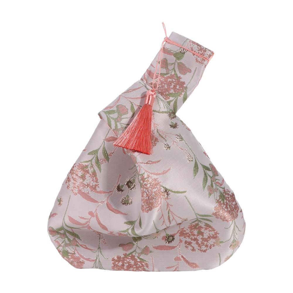Chinese Style Embroidered Handbag Handbag Flower Print Tea Tools Storage Bag Cheongsam Accessories Small Item Pouch