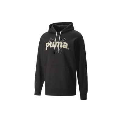 Puma Kapuzenpullover mit Logo-Print Herren Oberteile Schwarz 620631-01