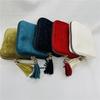 Exquisite Jewelry Storage Bag, Zipper Tassel Jewelry Bag, Satin Fabric Large-Capacity Multi-Layer Dust-Proof Bag