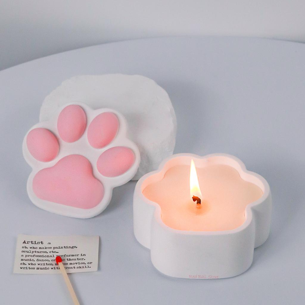 Cat Claw Storage Box Epoxy Resin Silicone Mold 3D Concrete Cement Gypsum Candle Jar DIY Crystal Flowerpot Home Decor Crafts Gift