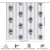 Shower Curtain Waterproof Vintage Floral Bathroom Decor Elegant Modern Farmhouse Pattern Fabric Liner Set Extra Long